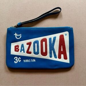 Coach Blue and Red Bazooka Wristlet Clutch